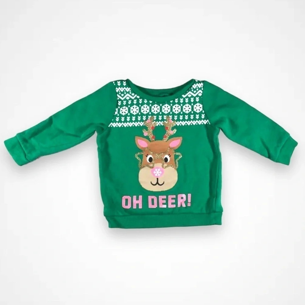 Carter’s  Christmas Reindeer Crew Neck